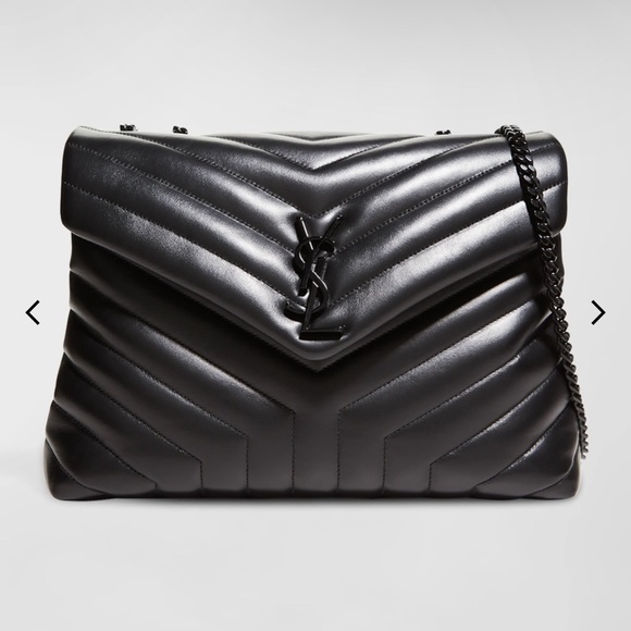 Saint Laurent Loulou Shoulder Bag Medium - black - Great Condition - Picture 6 of 7